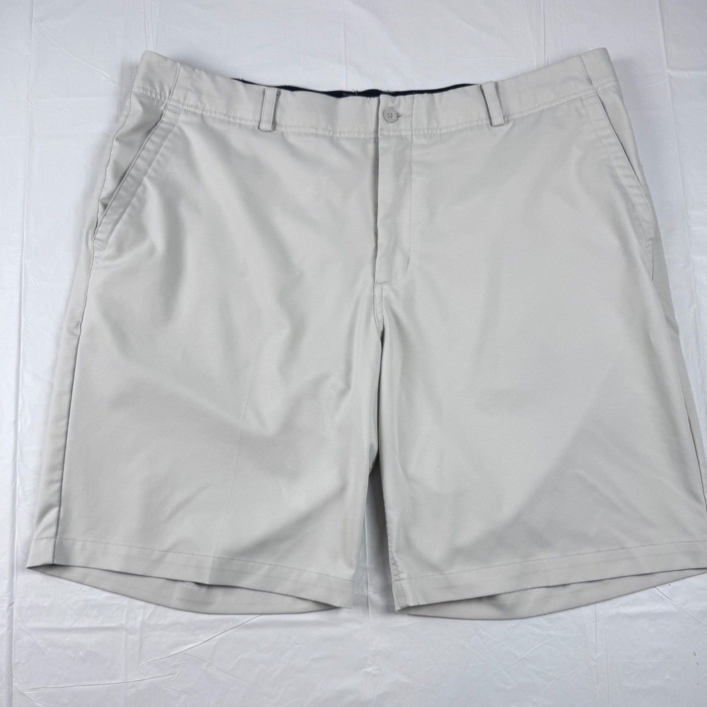 Nike Golf Dri-FIT Mens Gray Flat Front Performance Shorts Size 40 Stain-see desc
